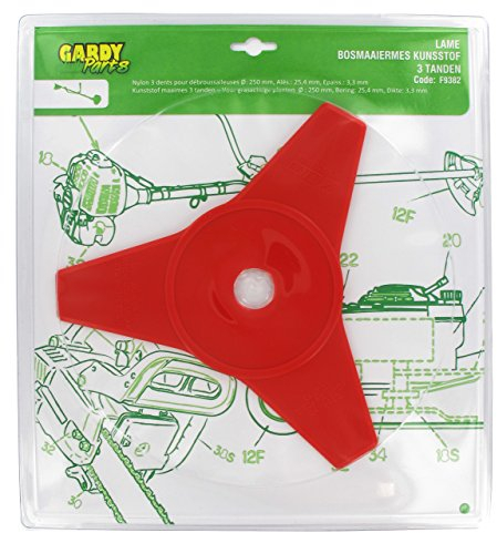 GREENSTAR 12604 Ersatzmesser zu 3 Zähne aus Kunstharz Nylon für Motorsense 1202213