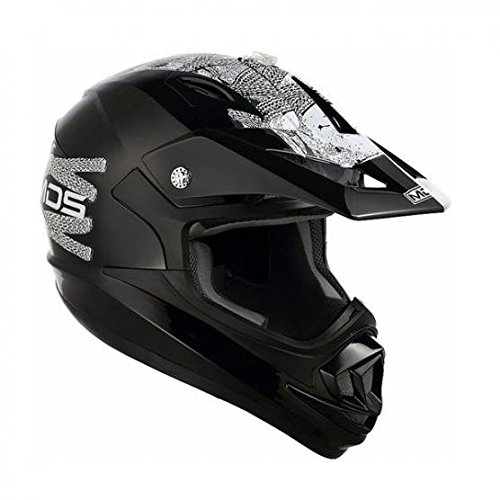 AGV Motorradhelm Onoff MDS E2205 Multi, Schwarz (Lace Up Schwarz), L