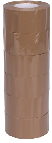 6 rubans adhésifs d'emballage high tack 4,8 cm x 150 m - brun