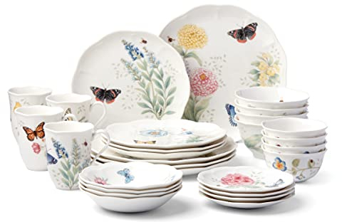Lenox 28-teiliges Tafelservice mit Schmetterlingswiese