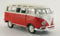 VW T 1 Sambabus, rot/weiss, Modellauto, Fertigmodell, Maisto 1:24