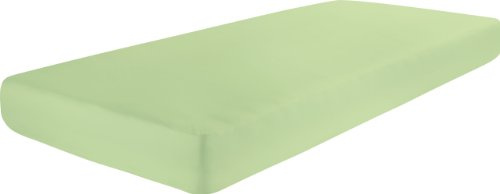 Dormisette Q186 Biber-Spannbetttuch Größe 90/190 bis 100/200 cm für Matratzen bis ca. 22 cm Höhe, lindgrün