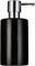 Spirella Distributeur de Savon Liquide „Tube“ Céramique Distributeur de Lotion avec doseur en ABS chromé Capacité 300 ML (ØxH): 7 x 16 cm - Noir