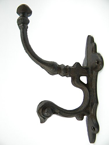 Patère murale en fonte style ancien 25 cm