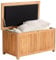CLP Auflagenbox Odessa aus Teakholz I Gartentruhe für Kissen und Auflagen I In verschiedenen Größen erhältlich, Farbe:Teak, Größe:120 cm