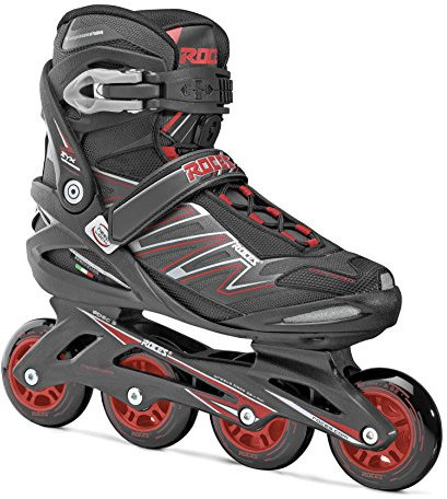 Roces Herren ZYX Inliner, Black/Crimson Red, 41