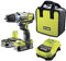 RYOBI - Perceuse-visseuse à percussion Brushless, 18V OnePlus, 2 x 2.5Ah batteries Lithium Plus, Chargeur, Sac de transport R18PDBL-LL25S