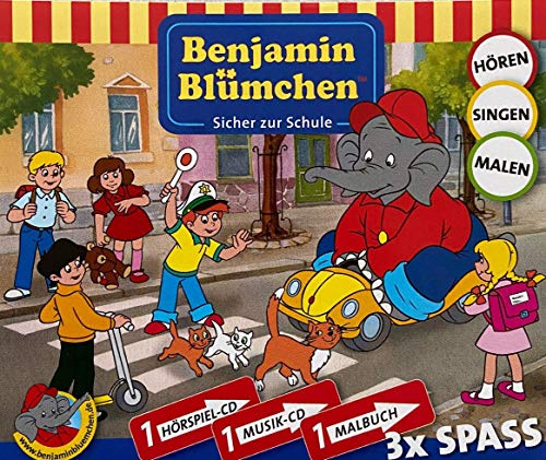 Benjamin Blümchen - Sicher zur Schule (mit Malbuch)