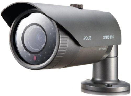 SNO Samsung 1080R di rete, VGA, impermeabile, infrarossi, a proiettile, colore: grigio scuro