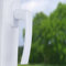 1 Fenstergriff Aluminium-Druckguss weiß RAL9016 Stiftlänge 40mm inkl. 2 Olivenschrauben