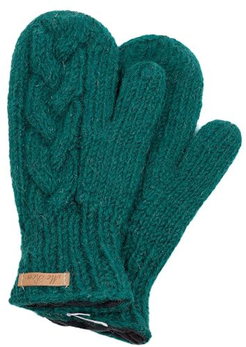 McRon Damen Gefütterte Fäustlinge Clara Tiefgrün 55