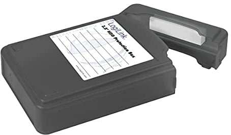 LogiLink UA0133 Festplatte Schutzhülle für 1x 8,9 cm (3,5 Zoll) HDD, schwarz