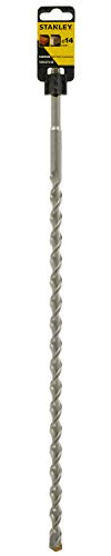 Stanley STA54272-QZ SDS-Plus Hammer Drill Bit (14 mm Drill Diameter, 460 mm Total Length, 386 mm Spiral Length, Suitable for Concrete, Granite, Masonry, Clinker Brick, etc), Black/Yellow