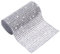 24 Row Silver Acrylic Rhinestone Diamond Cake Ribbon Banding, 2 Yard