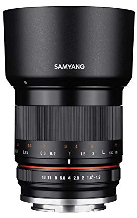 SAMYANG 1223402101 35mm F1.2 ED AS UMC CS Objektiv für Anschluss Canon M schwarz