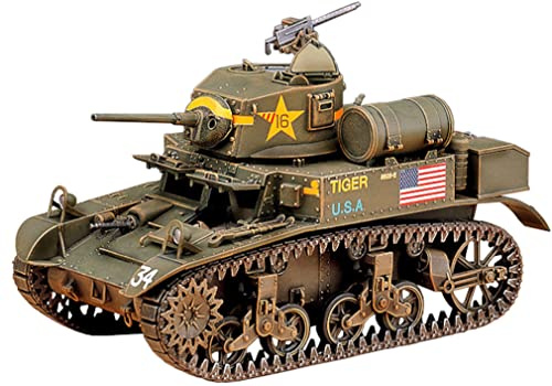 Academy 1/35 M3A1 Stuart Light Tank # 1398 | Academy plastic model kit of the US M3A1 Stuart light tank.