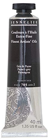 SENNELIER Artists' Extra Fine Oil, 40 ml Tube, Series 2, Payne's Grey, (10-130411-703)