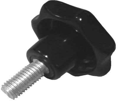 5 x Sterngriffschraube M4 x 20mm DIN6336 A schwarz Ø20