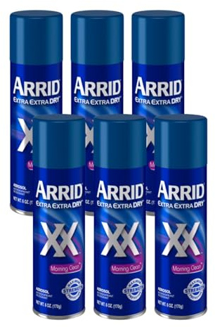Arrid XX Anti-Perspirant Deodorant Spray, Morning Clean 6 oz (Pack of 6)