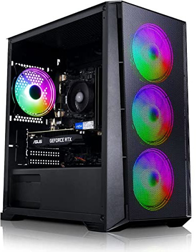 ADMI Gaming PC - AMD Ryzen 5 5500 - NVIDIA RTX 3060 8GB GDDR6-16GB 3200MHz DDR4-1TB NVMe - X= Airflow RGB (Black) - WIFI - Windows 11