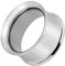 Piersando Flesh Tunnel Ohr Plug Piercing Double Flared ohne Gewinde Edelstahl Ohrtunnel Farbige Ohrpiercing 8mm Silber Metallic