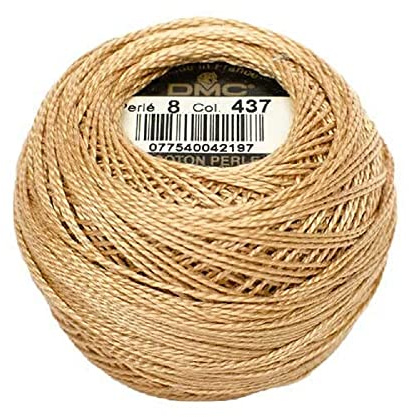 DMC Pearl Cotton Ball Size 8 87yd-Light Tan