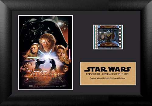 Trend Setters FilmCells Star Wars Episode III Revenge of The Sith Gerahmte FilmCells Special Edition Display, 17,8 x 12,7 cm, Schwarz, klein