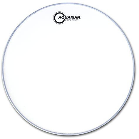 Aquarian TRP14 Texture Coated Series - Triple Threat Snare Drumhead - 14 inch, White