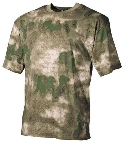 MFH US T-Shirt, halbarm,170 g/m² (DE/NL/SE/PL, Alphanumerisch, M, Regular, Regular, HDT-camo FG)