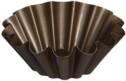 Gobel 223010 Moule à Brioche Grosse Côtes Fond Plat Anti-Adhérent 14 cm, Argenté.
