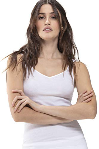 Mey Damen Sportshirt 100% Baumwolle Serie Noblesse | Schmale Passform, Rundhalsausschnitt, Breite Träger, Ohne auftragende Seitennähte, 100% Peru-Pima Baumwolle, Gr. 38-48
