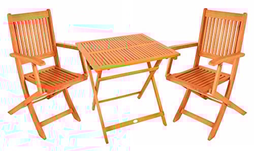 Sedex Set Gartenmöbel Gartenset Linus - 1 Klapptisch + 2 Klappstühle Balkonset - NEU