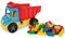 Wader 32330 - Multi Truck Kipper mit arretierbarer Mulde, inklusive bunter Bausteine, Spielzeugauto ab 12 Monaten, ca. 38 cm, mehrfarbig, ideal als Geschenk zum phantasievollen Spielen