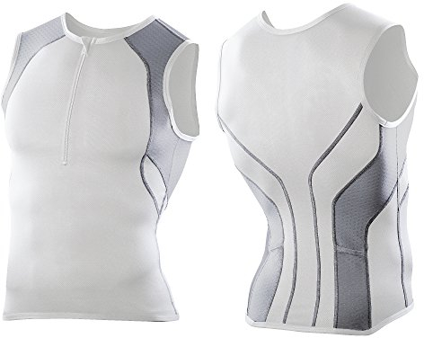 2XU Herren Hi Fil Triathlon-Triathlon, Weiß/Anthrazit, Größe XXL