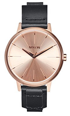 Nixon Unisex-Armbanduhr Kensington Leather Analog Quarz Leder A1082159-00