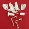 Easy-Shadow - 1 Set / Hochwertiges Zubehör-Set für Klemmfix-Rollos / Duo-Rollos / Rollo / Verdunkelungsrollo / Easyfix - Klemmhalter / Kettenzug / Halterung für Fensterrahmen Rahmenstärke 15 mm - 22 mm Montage ohne Bohren oder Kleben - weiß