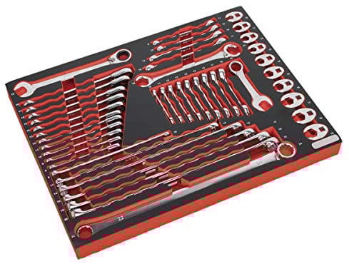Sealey Tbtp11 Tool Tray with Specialised Spanner Set 44Pc