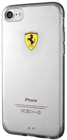 Ferrari FEHCP7TR1 TPU Schutzhülle für Apple iPhone 7, Racing Shield klar