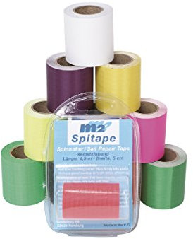 Ascan SPITAPE M2 Spinnaker Tape Reparatur Kite Segel Spinnaker Sail Repair Tape (grau)
