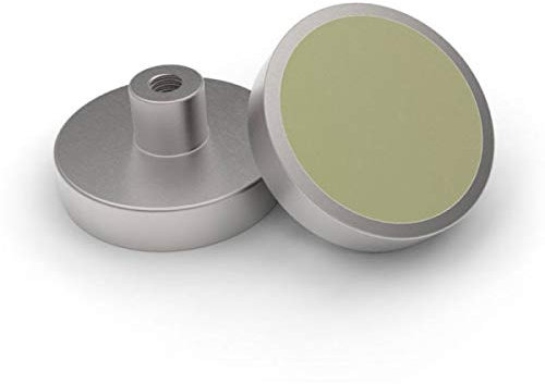 Samarium Cobalt Flachgreifer, SmCo Ø 25 x 7 mm, mit Gewindebuchse, verzinkt