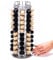 Peak Coffee Capsule Holder Stand for 80 Nespresso Original Line Pods | Revolving Tower Rack Dispenser for Storage & Organisation | Modern Chrome Finish | 360 Degree Revolving