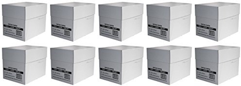 No Name 25.000 Blatt Profi Business economy Pack 10 Karton mit je 2.500 Seiten A4 80g/m² Weiß Kopier- & Druckerpapier für Laser- & Tintenstrahldrucker, Kopier und Fax