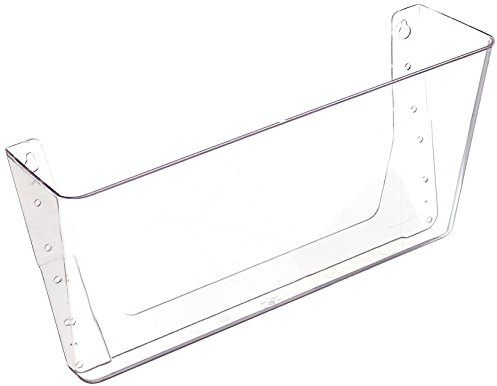 Deflecto Literature Wall Pocket Stackable A4 Landscape Crystal Ref DE73201