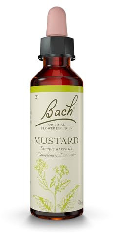 FLEURS DE BACH ORIGINAL - Mustard No 21 - Pour plus de stabilité - Aide à retrouver la joie initiale - Élixir floral naturel pour le bien-être émotionnel - Compte-Gouttes 20ml - Vegan
