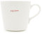 Keith Brymer Jones - Word Range - Large Ceramic White Mug - Big Love (red) - 500ml - Gift Boxed