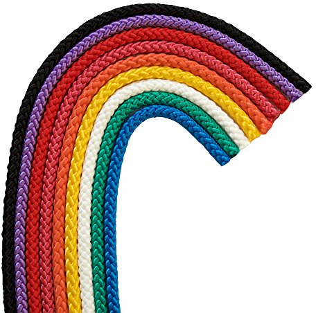 Grevinga® Gymnastikseil | Springseil | Hüpf- und Spielseil | 2,50 m bis 3,00 m | Hüpfseil (Gelb, 3.00)