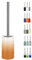 Spirella Tube-Gradient-Escobilla de Inodoro, cerámica, Naranja/Blanco