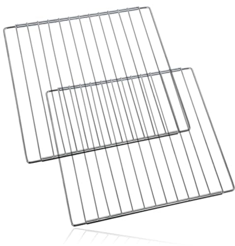 SPARES2GO Chrome Adjustable Width Shelf for Hotpoint Oven Cooker (Pack of 2, 310 x 345-565mm)