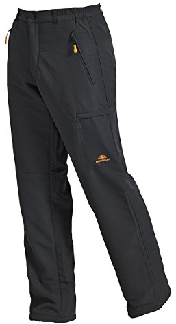 NORDCAP Herren Thermohose, Funktionelle Sporthose in Anthrazit, Wasserabweisende, atmungsaktive Wanderhose, Lange Freizeithose, Gr. 54