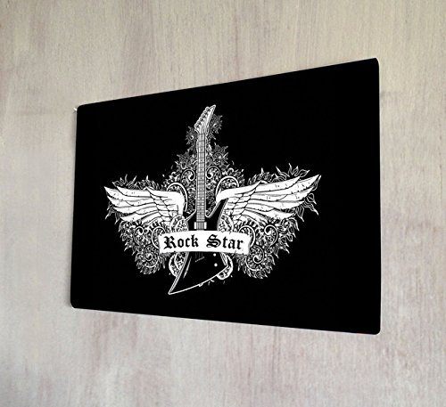 Rock Star A4 Retro Metall Art Wand Schild Türschild